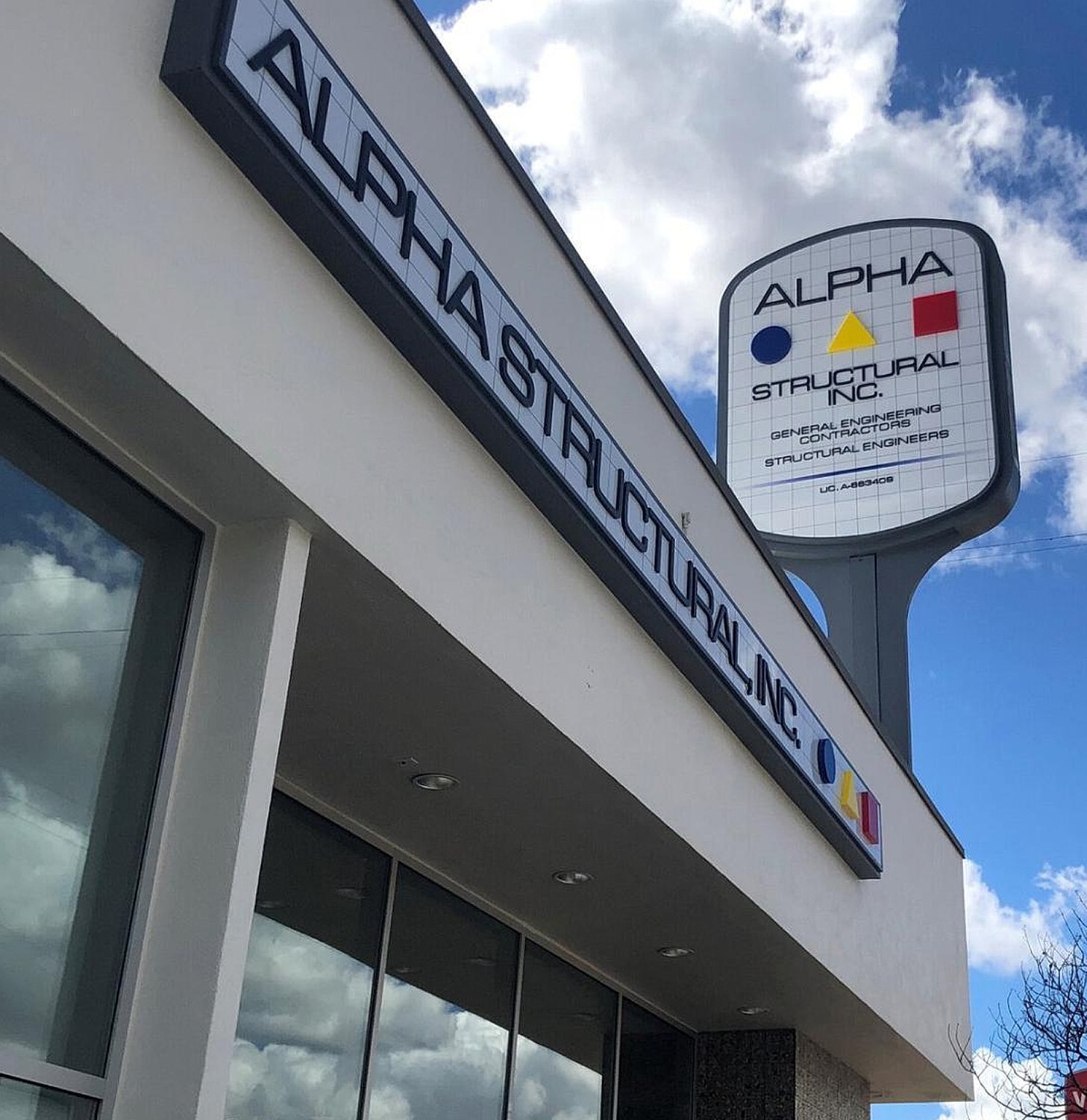 Alpha Structural Inc. building and sign.