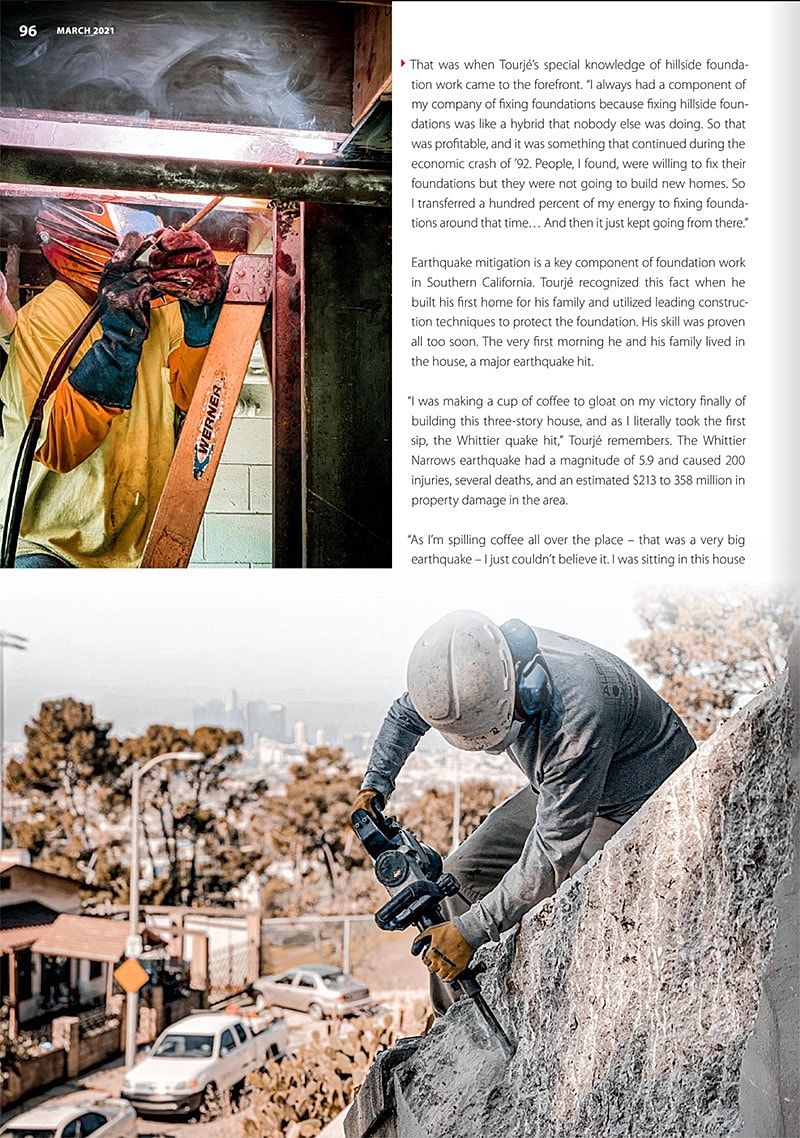 Building facade with open windows against blue sky