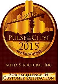 2015 Pulse of the City award for excellence